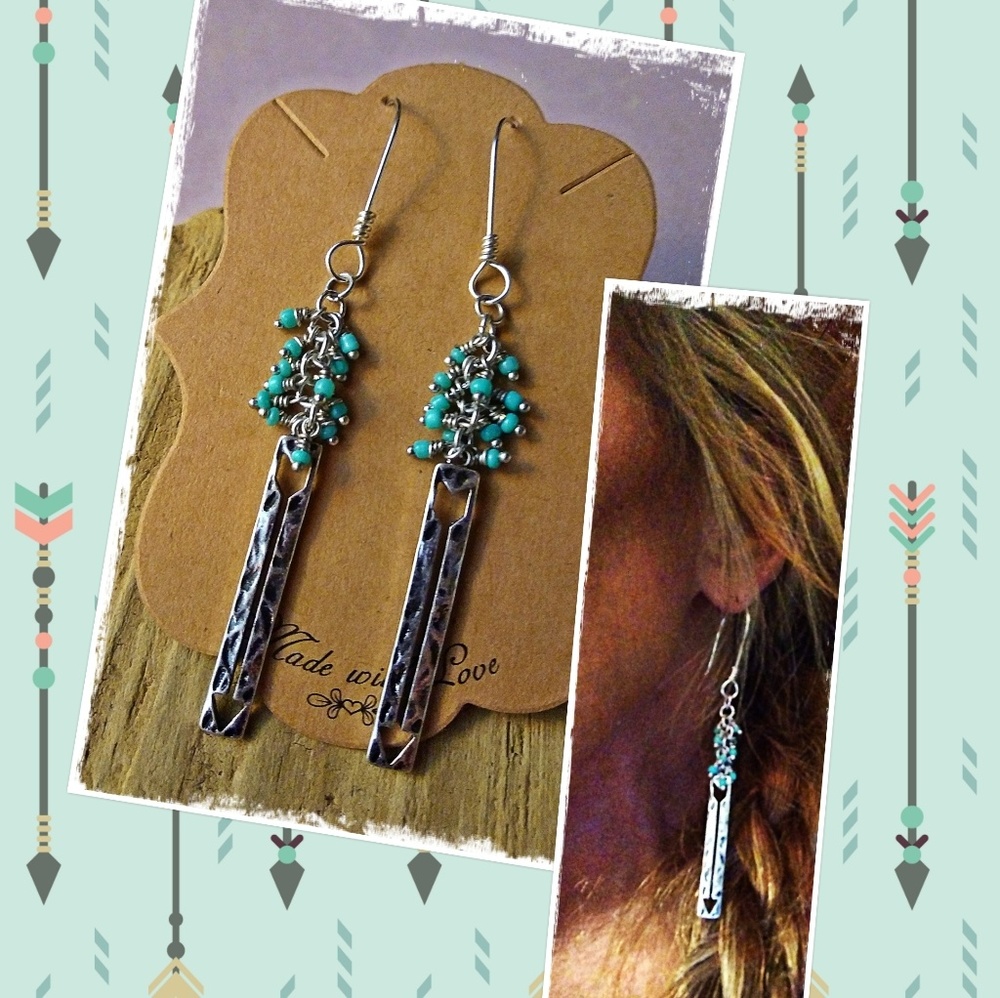 BOHEMIAN ARROW & BEAD EARRINGS